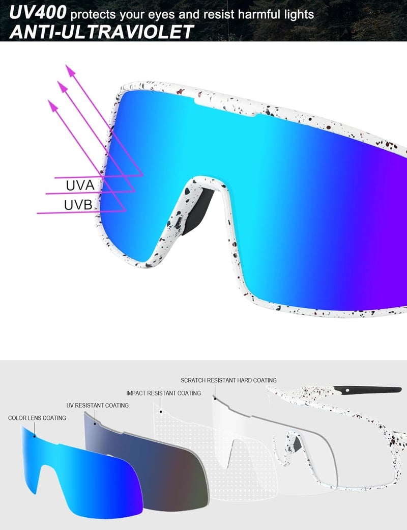 BangLong Polarized Sports Sunglasses for Men Women, UV Protection Sun Glasses for Baseball Running Cycling Fishing - Image 5